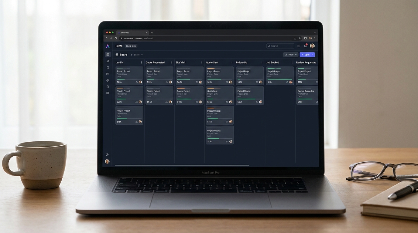 HighLevel CRM pipeline for a Canadian trade business