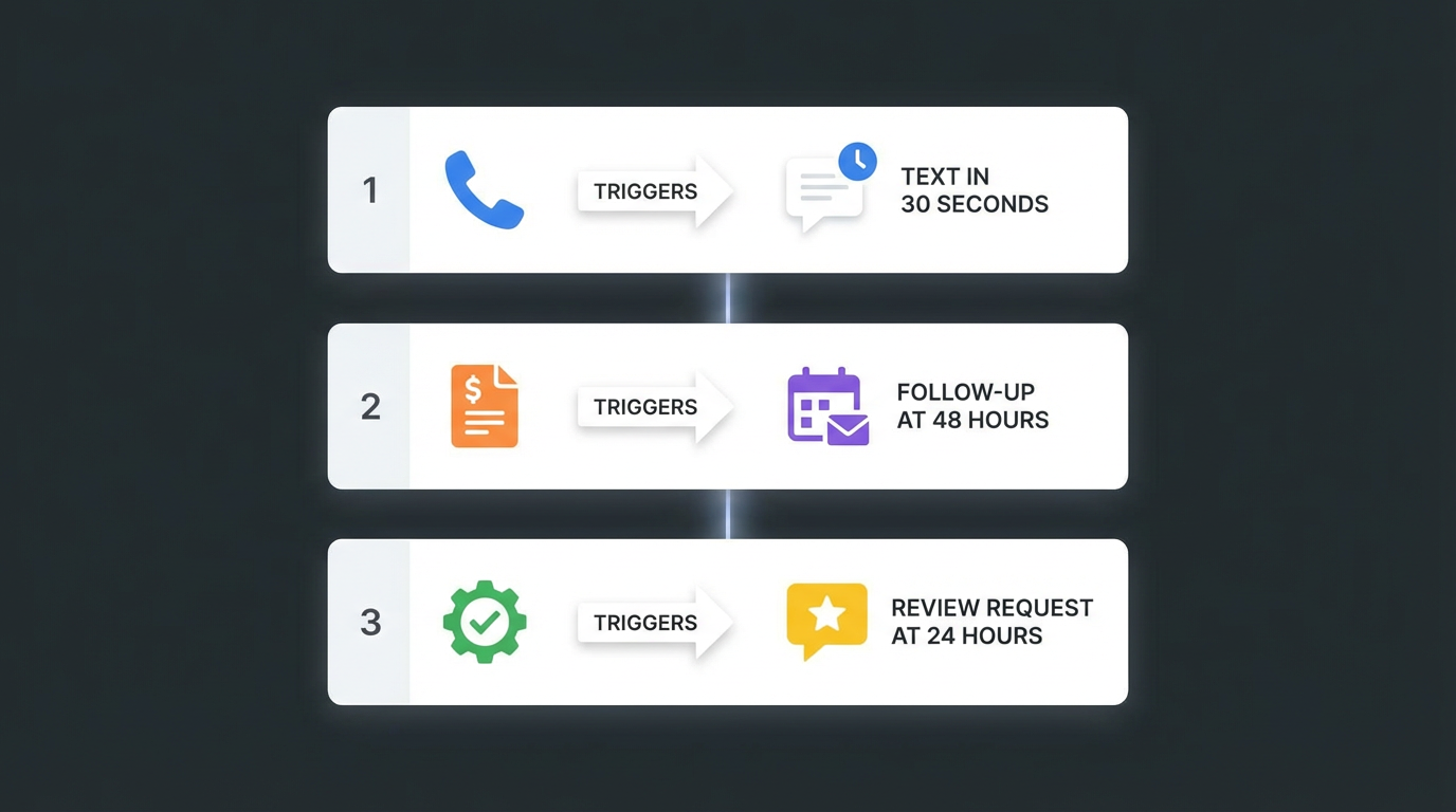 Three HighLevel automations for Canadian trade businesses