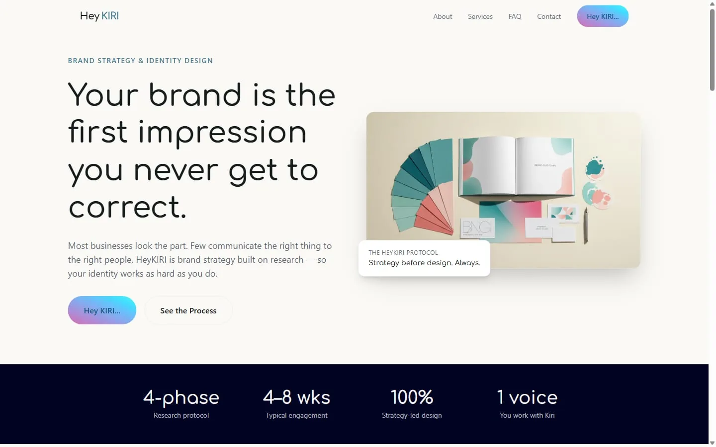 HeyKIRI website — Brand Strategist, built by High Country Digital